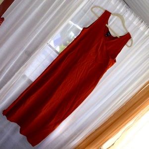 Flattering Eileen Fisher midi tank dress size M